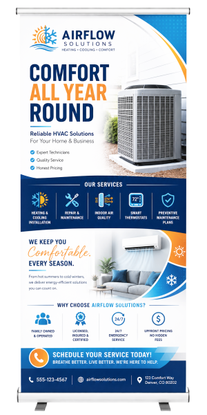 Pull-Up Banner Design (33" × 80")