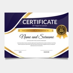 Award Certificate Design