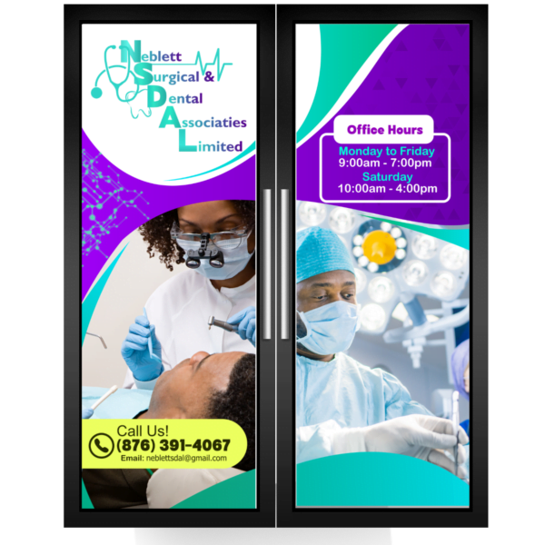 Commercial Glass Double Door