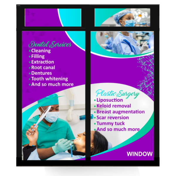 Commercial Glass Window (Double)